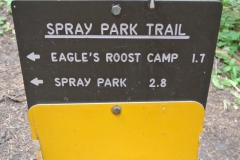 Spray Park Trail sign 1