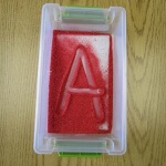 Letter Trace Box: Learn to write letters by tracing them first!