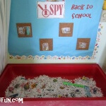 Recycled shredded paper filled with back to school finds!