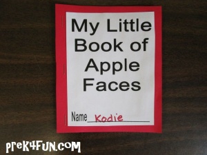 My little book of apple faces 