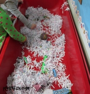 I Spy - Back to School with recycled paper play
