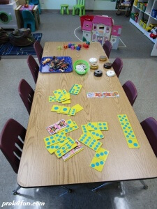 Letter D Preschool Art and Activities Dominoes, Doughnuts, Dinosaurs and Dice