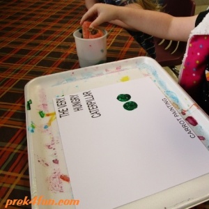 Carrot Painting The Very Hungry Caterpillar work 1