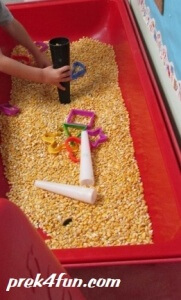 ISpy Corn, Cookie Cutters and Cones Play 2