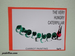 Carrot Painting The Very Hungry Caterpillar art