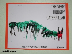 Carrot Painting The Very Hungry Caterpillar art 2