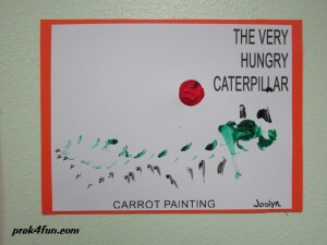 Carrot Painting The Very Hungry Caterpillar art 3
