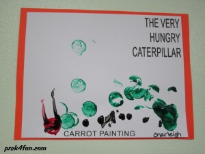 Carrot Painting The Very Hungry Caterpillar art 5