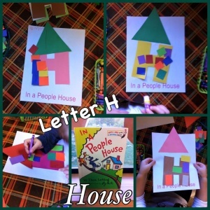 Letter H In A People House art title