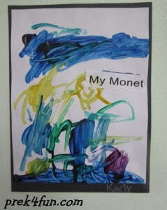 Letter M Art and Activities Monet inspired art003 (600x800)