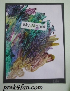 Letter M Art and Activities Monet Inspired Art 1004 (600x800)