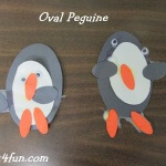Oval Penguin Preschool Craft Art