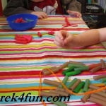 Letter N art and activities Noodle Necklace 1