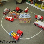 Letter O Art and Activities Fire Fighter floor play
