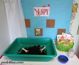 Earth Day Seed Planting set up