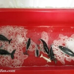 Letter W preschool Art and Activities Whale Wash Sensory Table 2