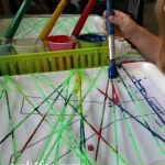 Letter Y preschool art and activities Yarn Snap play