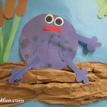 Preschool makes us hoppy bulletin board frog