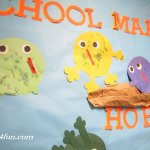 Preschool makes us hoppy bulletin board frogs